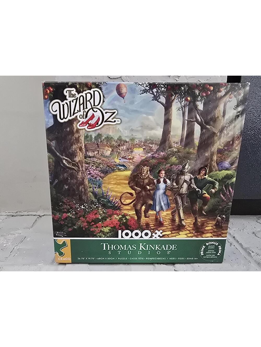 Ceaco Thomas Kinkade Wizard of Oz Puzzle 1000pc 2025 Complete